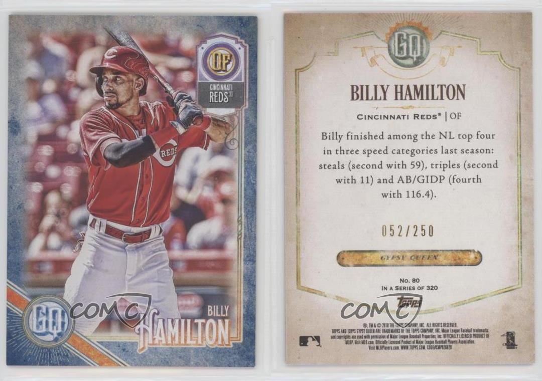 2018 Topps Gypsy Queen Indigo /250 Billy économies Hamilton #80
