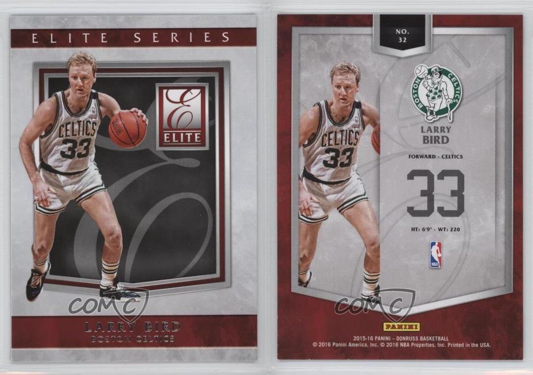 2015-16 soldes Panini Donruss The Elite Series Larry Bird #32 HOF