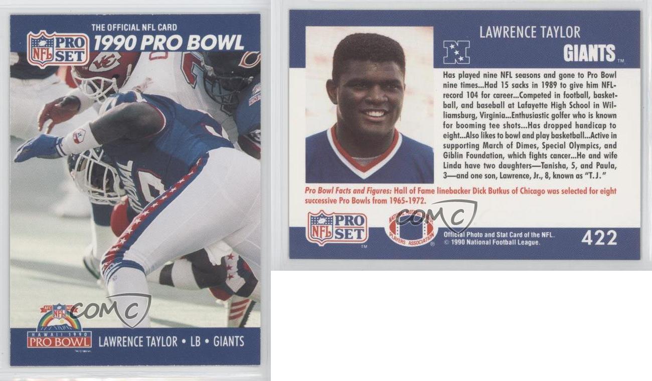 NYGiantsRush on X: In 1990 Lawrence Taylor made the Pro Bowl. He