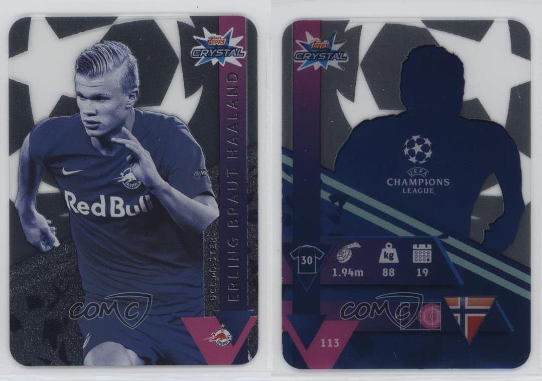 2019-20 Topps Crystal UCL Erling Haaland #113 Rookie RC