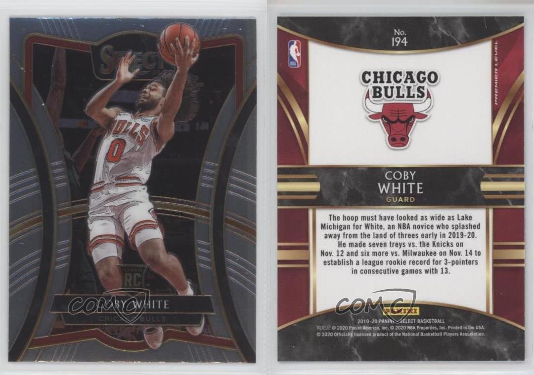 2019-20 Panini Select Premier Level Coby White #194 Rookie RC | eBay