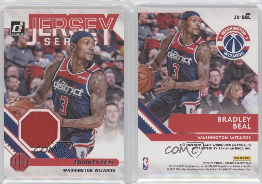 2020-21 Panini Donruss Jersey Series Bradley Beal #JS-BBL | eBay