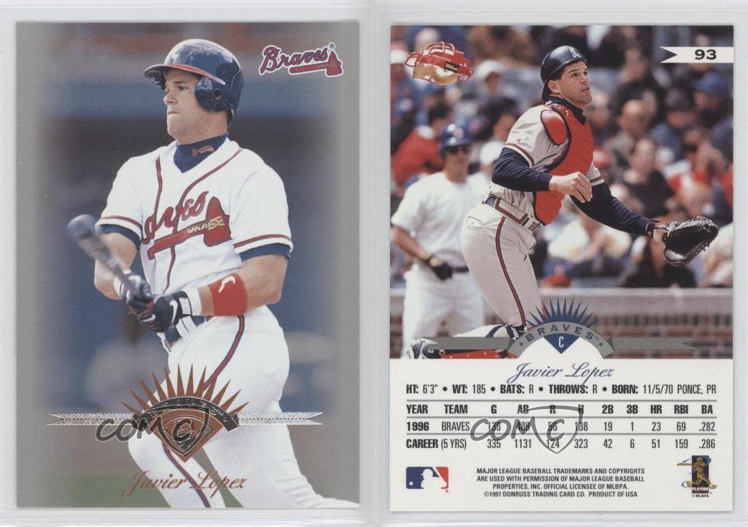  1997 Leaf #93 Javier Lopez - Atlanta Braves