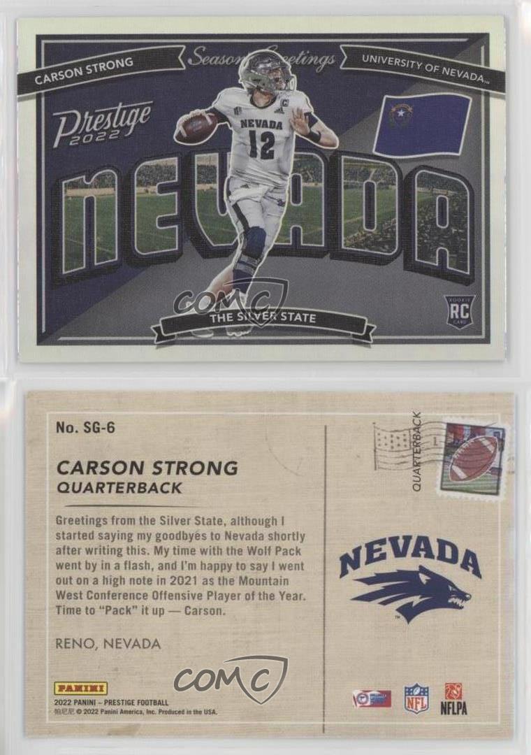 Carson Strong #EN-CS Prices  2022 Panini Select Draft Picks En