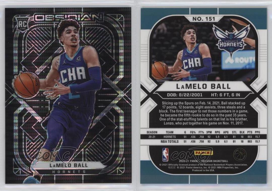 2020-21 Panini Obsidian Electric Etch Asian Exclusive Lamelo Ball