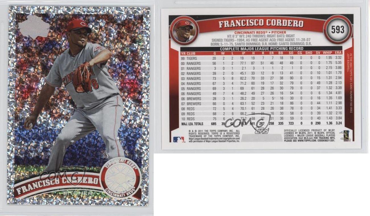 2011 Topps Platinum Diamond Anniversary Francisco Cordero #593