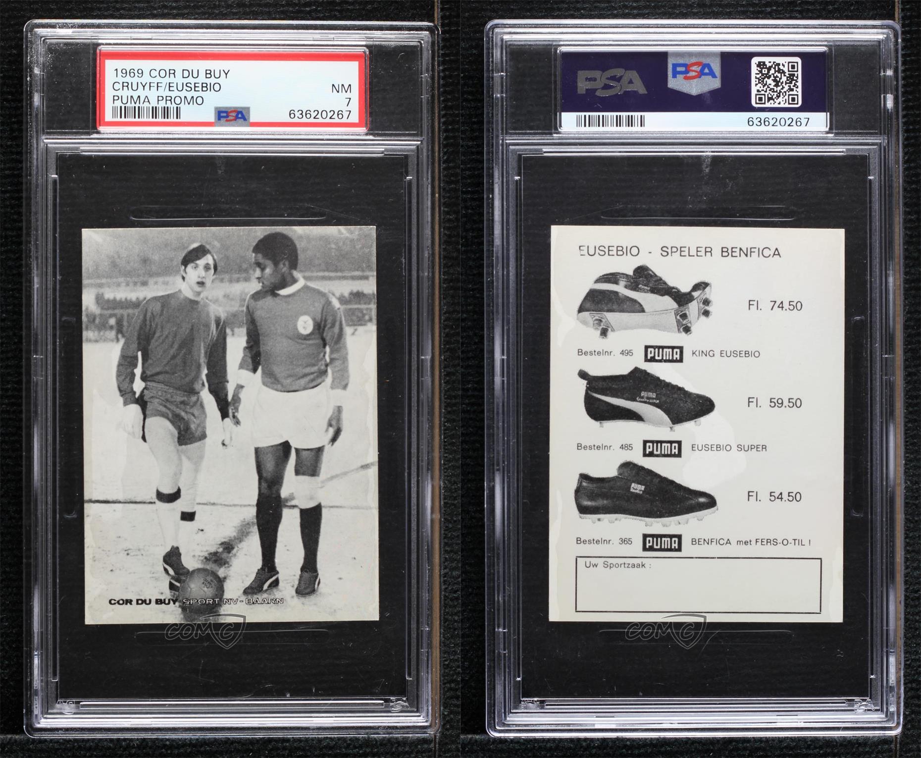 1969 Cor Du Buy Puma Johan Cruyff Eusebio #JCEU PSA 7 | eBay