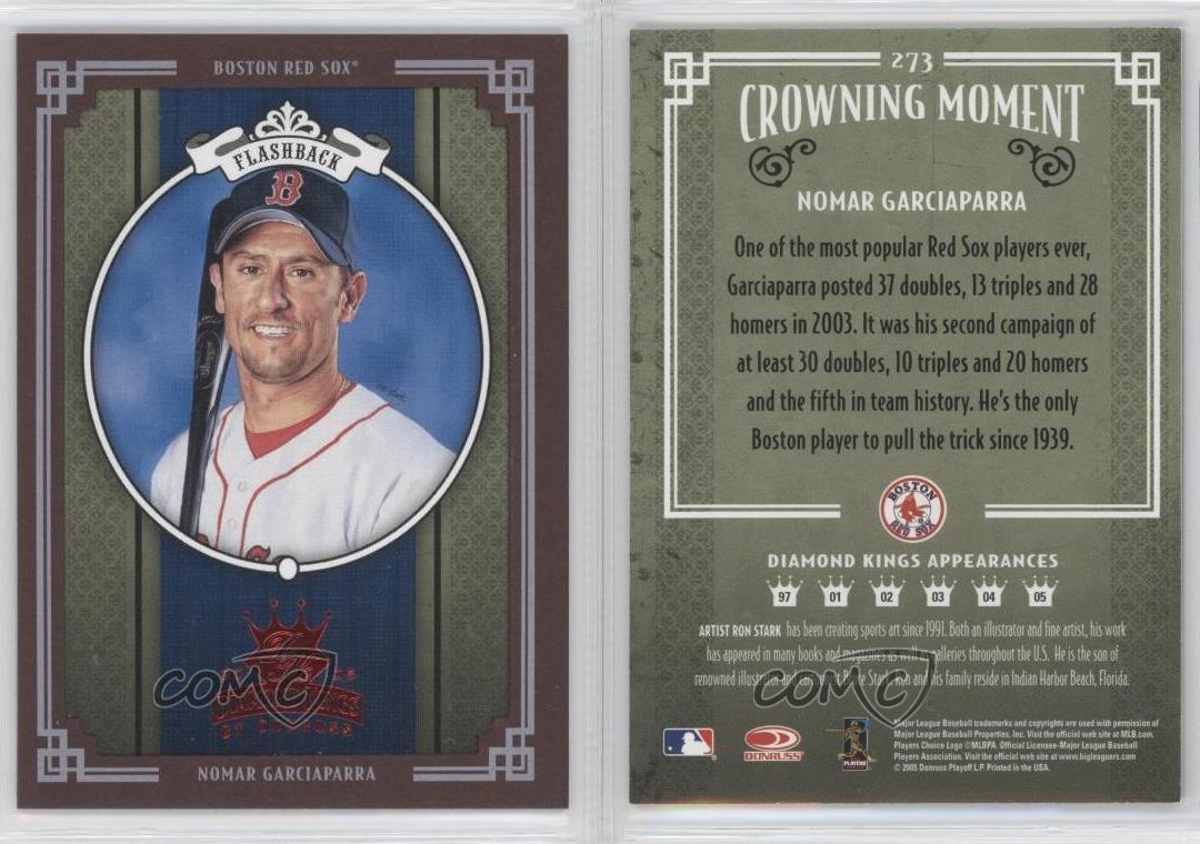 2005 Diamond Kings Black Framed Parallel Nomar Garciaparra #D11/25