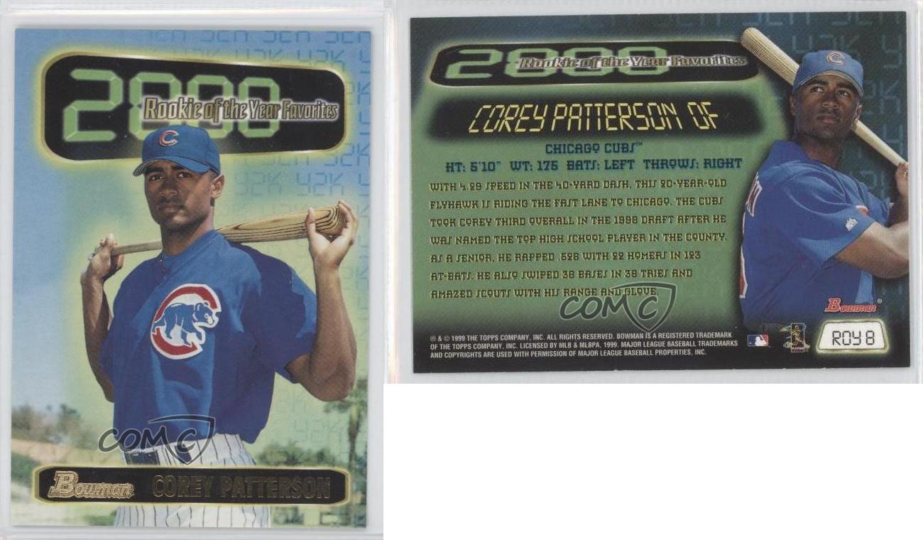 1999 Bowman 2000 Rookie of the Year Favorites Corey Patterson #ROY8 RC - Picture 4 of 4