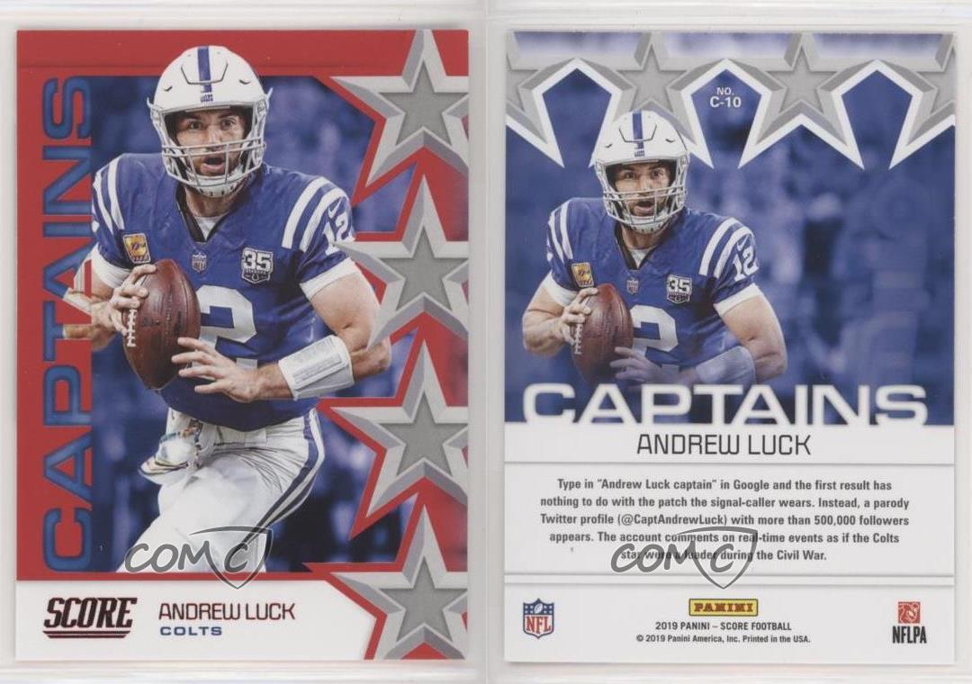 andrew luck jersey with captain patch
