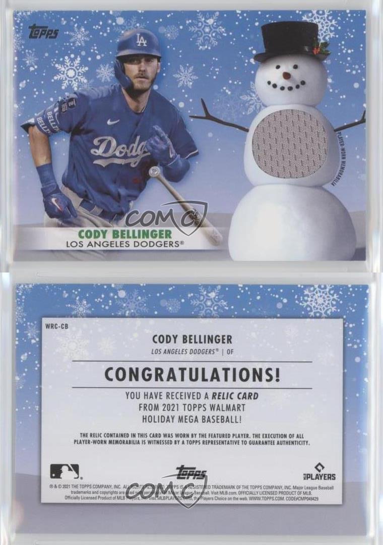  Cody Bellinger Relic Game Used Jersey Relic Memorabilia From  Walmart Holiday Mega Box Collectible Baseball Card - 2021 Topps Walmart  Holiday Baseball Card #WRC-CB (Dodgers) Free Shipping : Collectibles & Fine