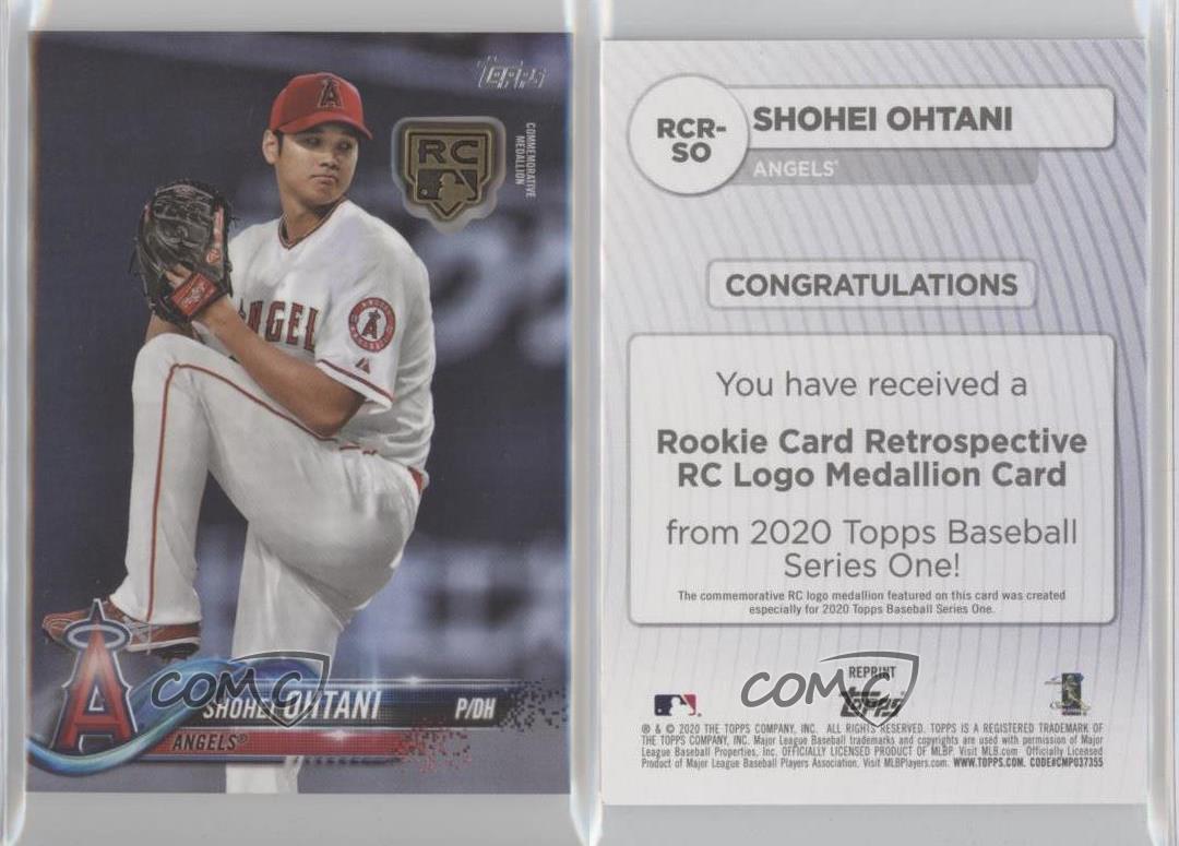 2020 Topps Rookie Card Retrospective Logo Medallions Shohei Ohtani #RCR-SO - Picture 4 of 4