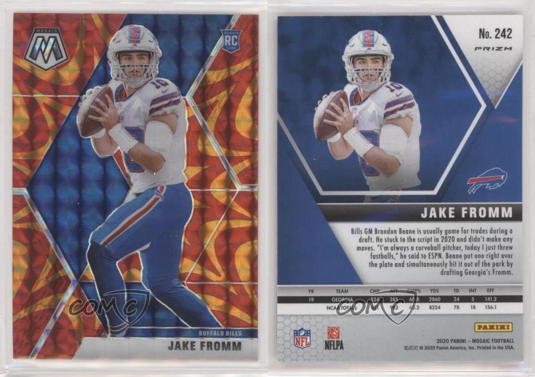 2020 Panini Mosaic #242 JAKE FROMM RC Rookie Silver Buffalo Bills