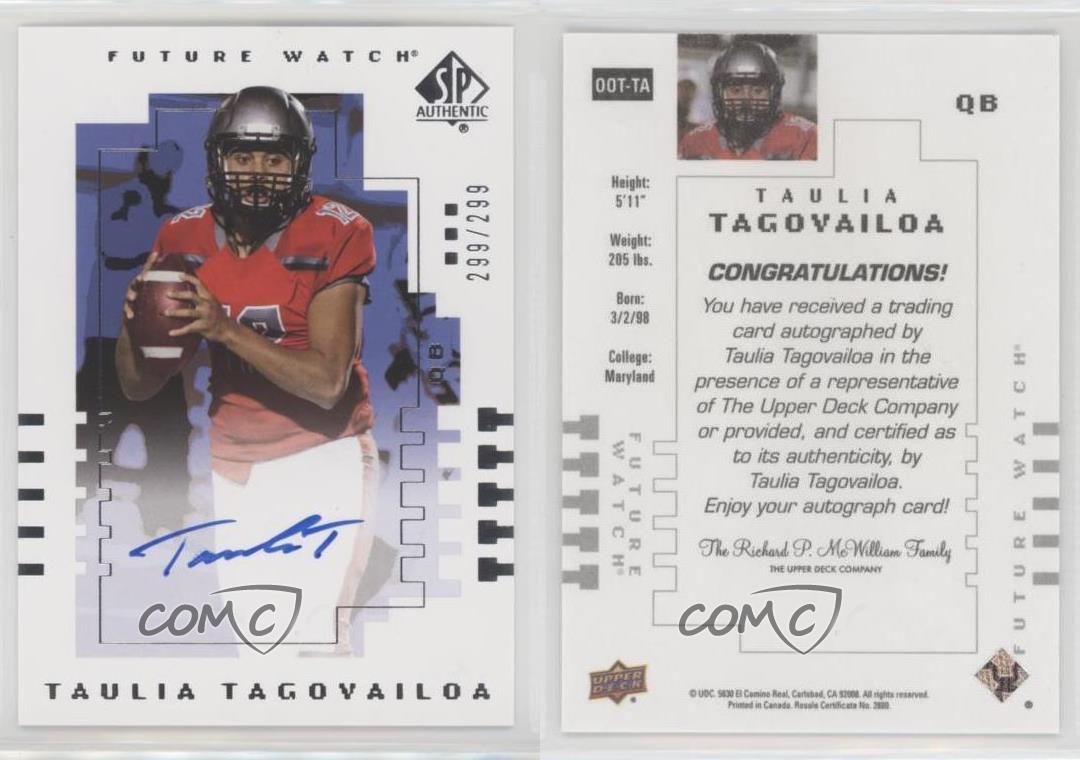 2022 Goodwin Champions SP Authentic 2000 Future Watch Taulia Tagovailoa Auto - Picture 7 of 7