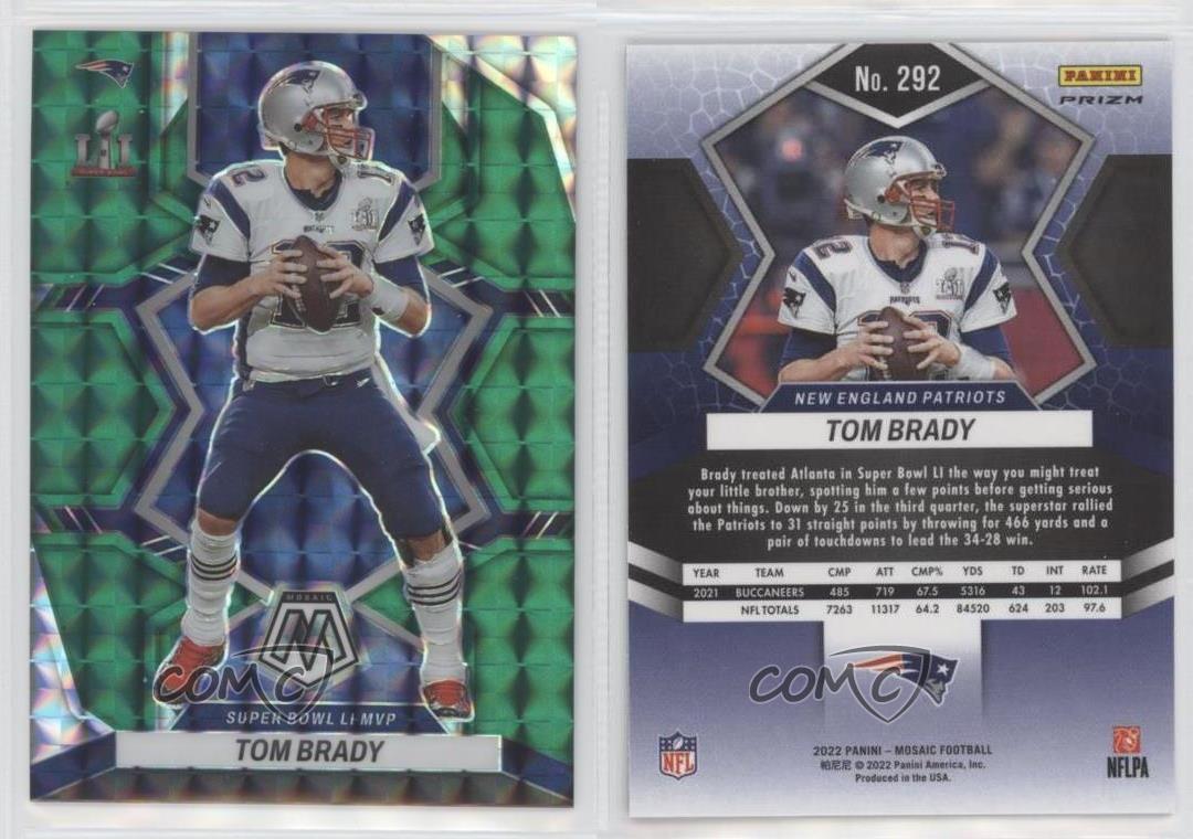 2022 Panini Mosaic Football #292 TOM BRADY Super Bowl MVP'S PATRIOTS