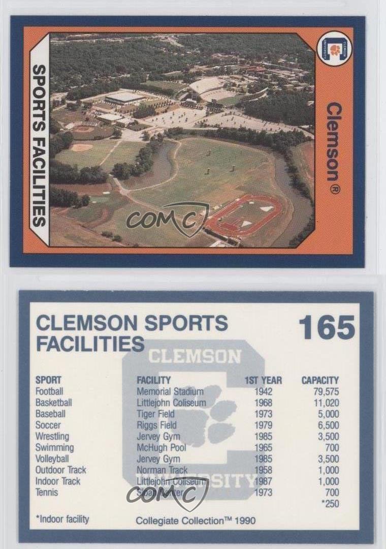 1990 Collegiate Collection Clemson Tigers Sports Facilities #165 - Picture 3 of 4
