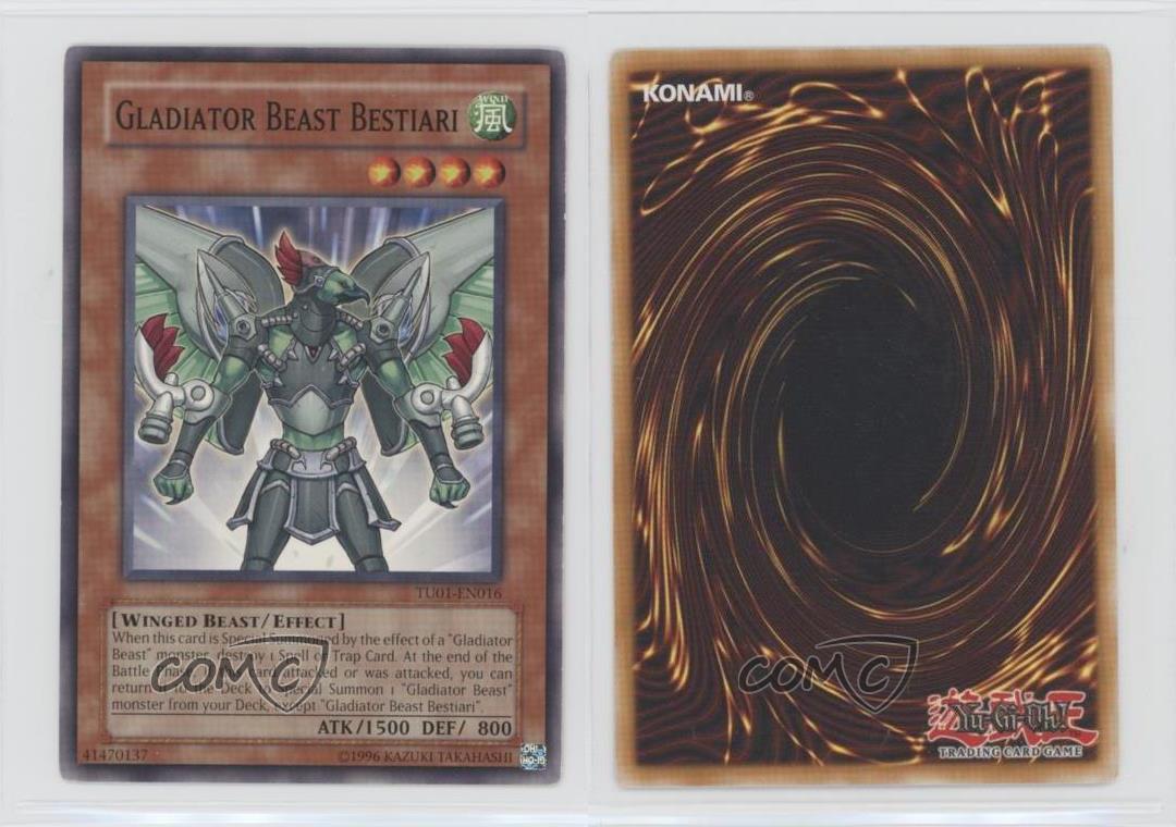 09 Yu Gi Oh Turbo Pack 1 Gladiator Beast Bestiari Tu01 En016 U3f Ebay