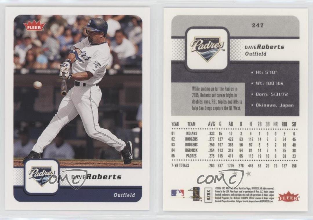  2006 Fleer Baseball Card #247 Dave Roberts : Collectibles &  Fine Art