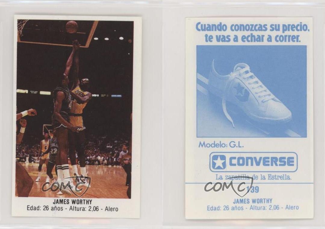 1988 Converse Merchante Spanish Stickers Worthy #139 HOF |