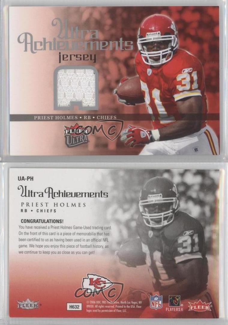 2006 FLEER ULTRA ACHIEVEMENTS Football Card UA-PH Priest Holmes 31 Chiefs