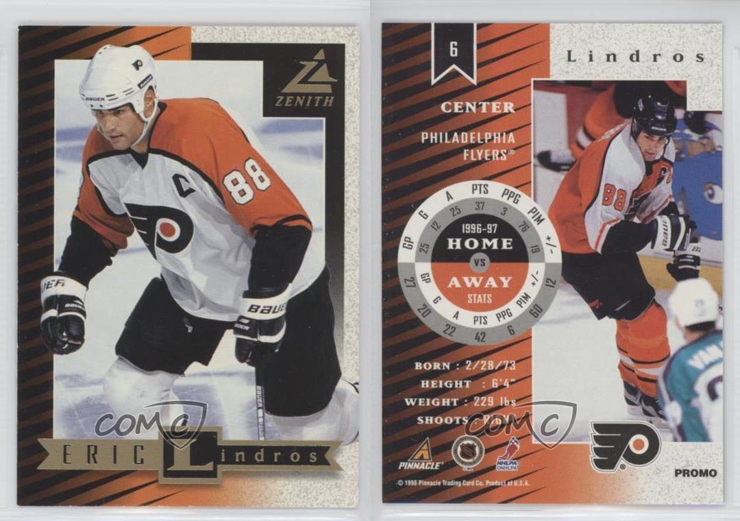 1997-98 Pinnacle Zenith Promo #6 Eric Lindros Philadelphia Flyers ...