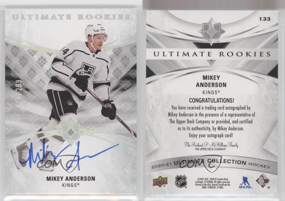 2020 Ultimate Collection Rookies /299 Tier 1 Mikey Anderson #133 Rookie Auto RC