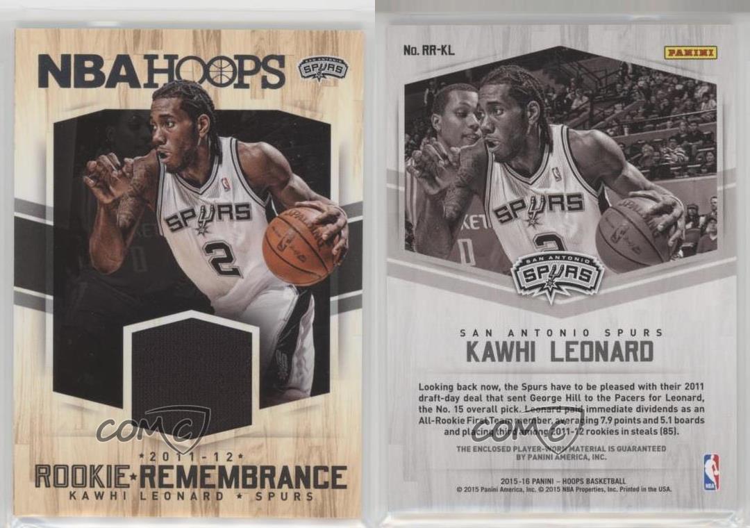 2015-16 Panini NBA Hoops - Rookie Remembrance #RR-KL Kawhi Leonard (MEM)  for Sale in Providence, RI - OfferUp