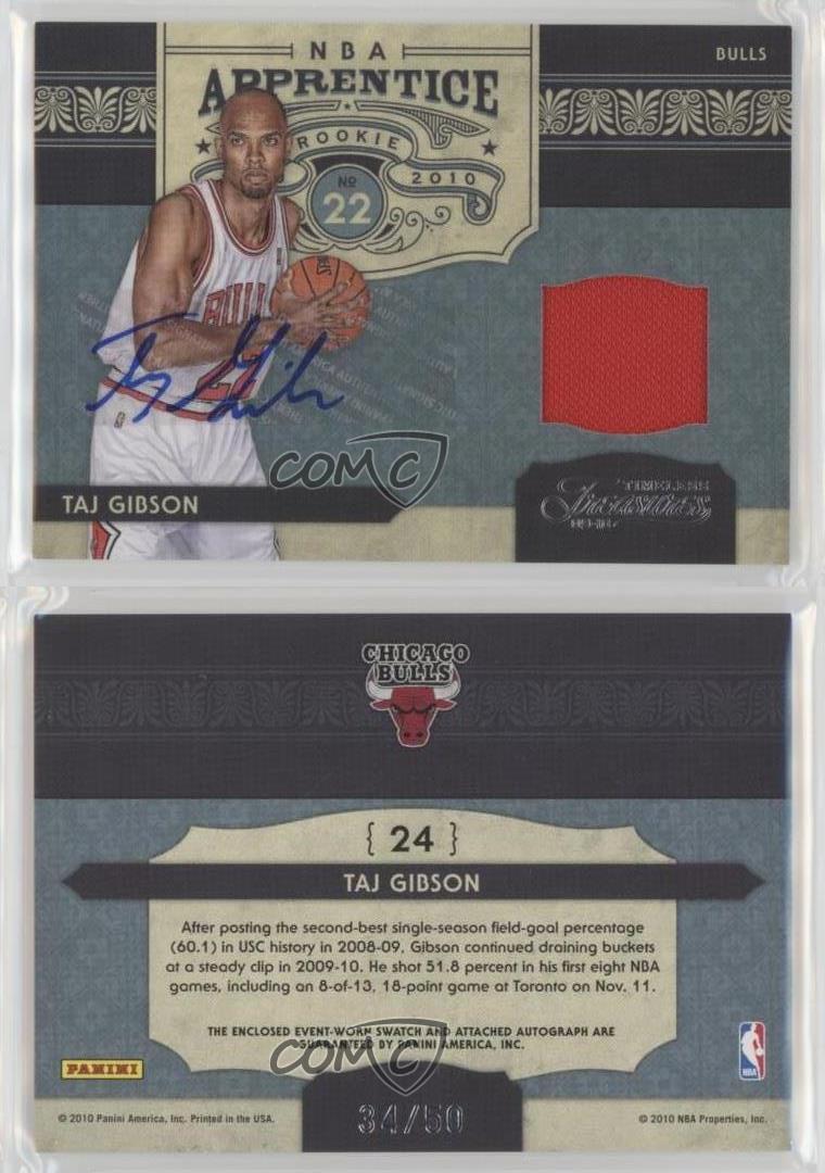 2009-10 Timeless Treasures Signatures /50 Taj Gibson #24 Rookie Auto RC