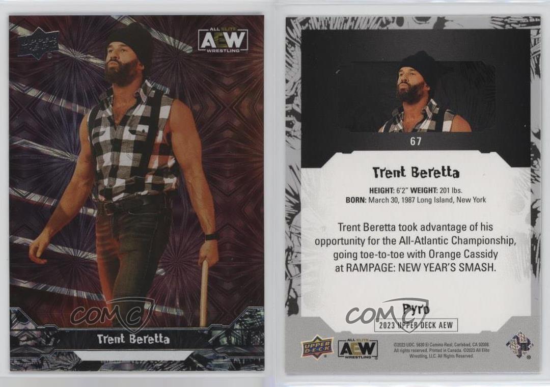 2023 Upper Deck AEW All Elite Wrestling Pyro Trent Barreta Trent Beretta #67