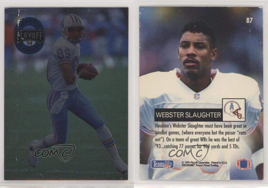 1994 Playoff Football Card Webster Slaughter #87 Cleveland Browns WR
