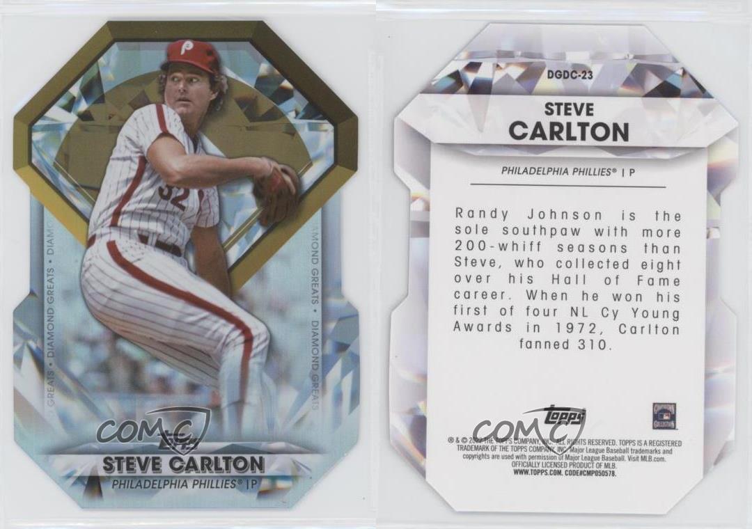2022 Topps Steve Carlton Diamond Greats Diecut Refractor Baseball Trading  Card GRB1