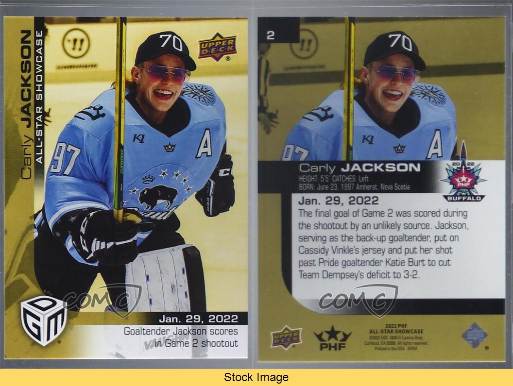 2022 Upper Deck PHF All-Star Showcase Game Dated Moments Gold Carly Jackson #2