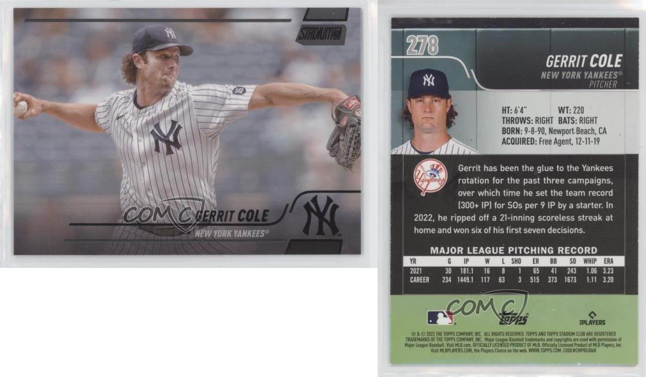 New York Yankees: Gerrit Cole 2022 Player Minis - Officially