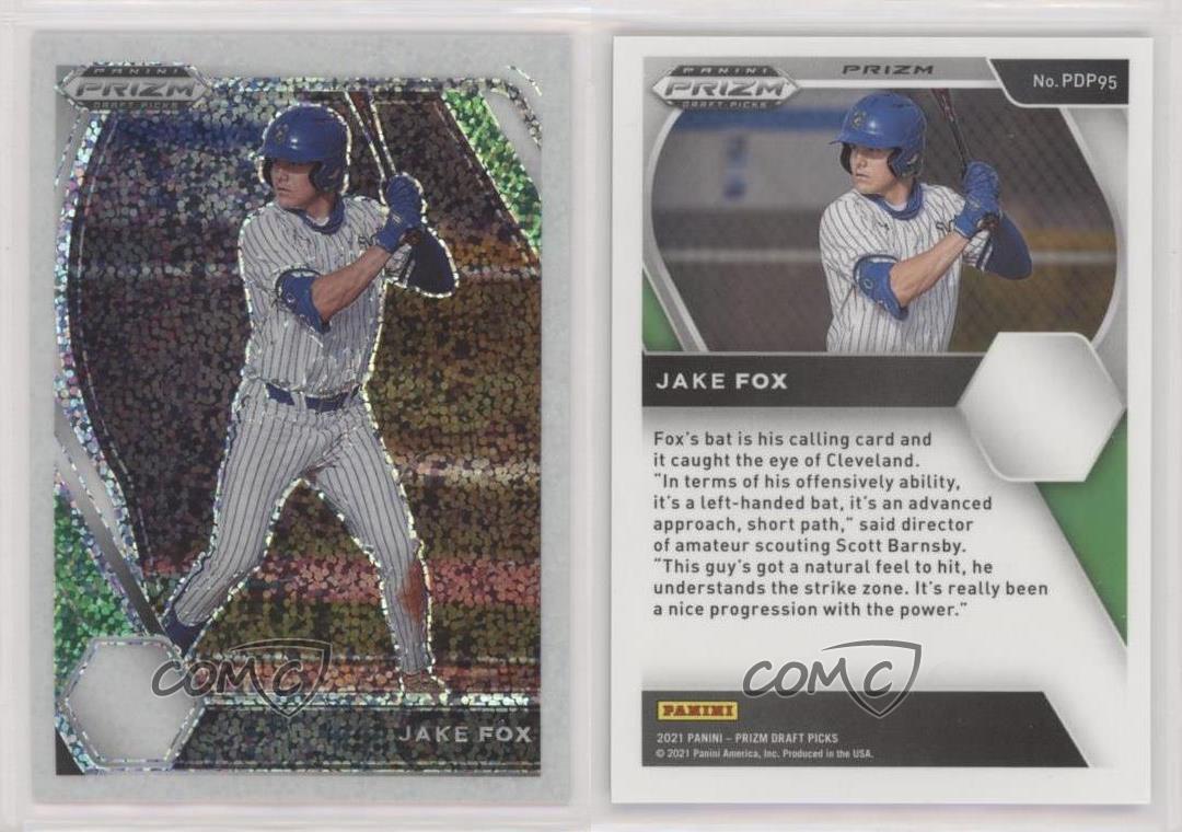 Selecciones del draft Panini Prizm 2021 White Sparkle Jake Fox #PDP95 - Imagen 3 de 4