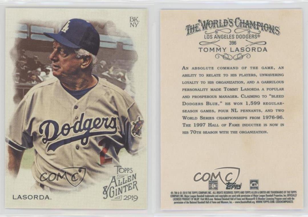 2019 Topps Allen & Ginter Short Print Tommy Lasorda #396 HOF