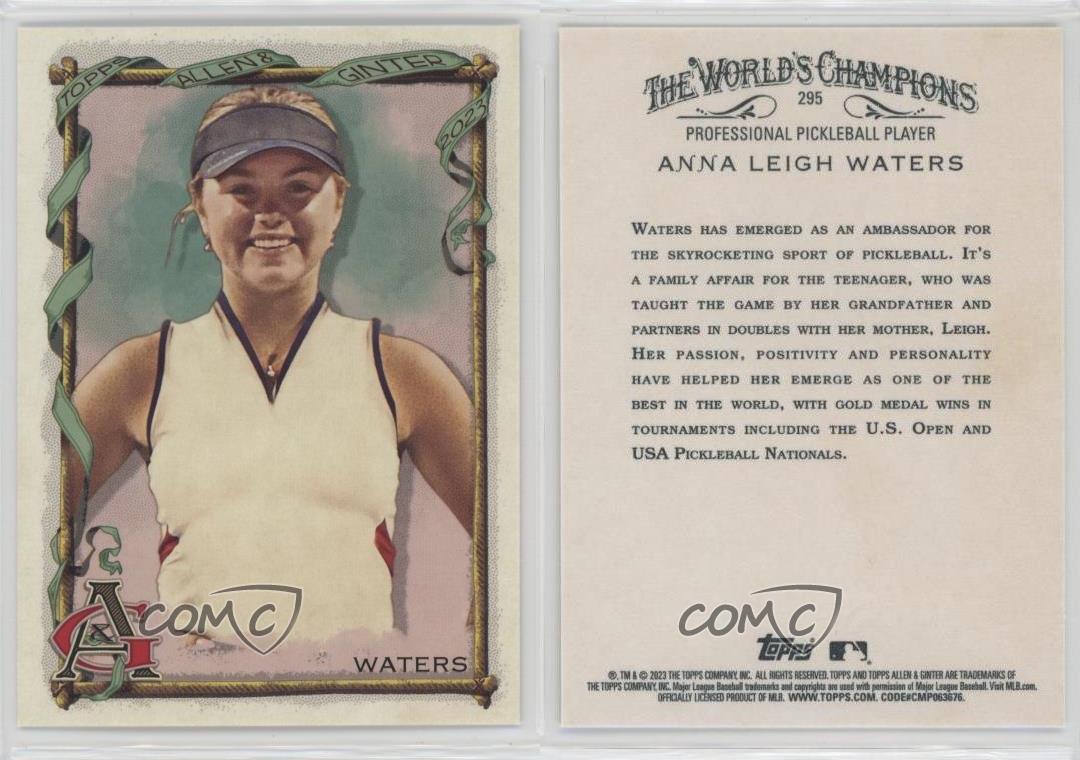 2023 Topps Allen & Ginter Anna Leigh Waters #295 Rookie RC - Foto 5 di 7