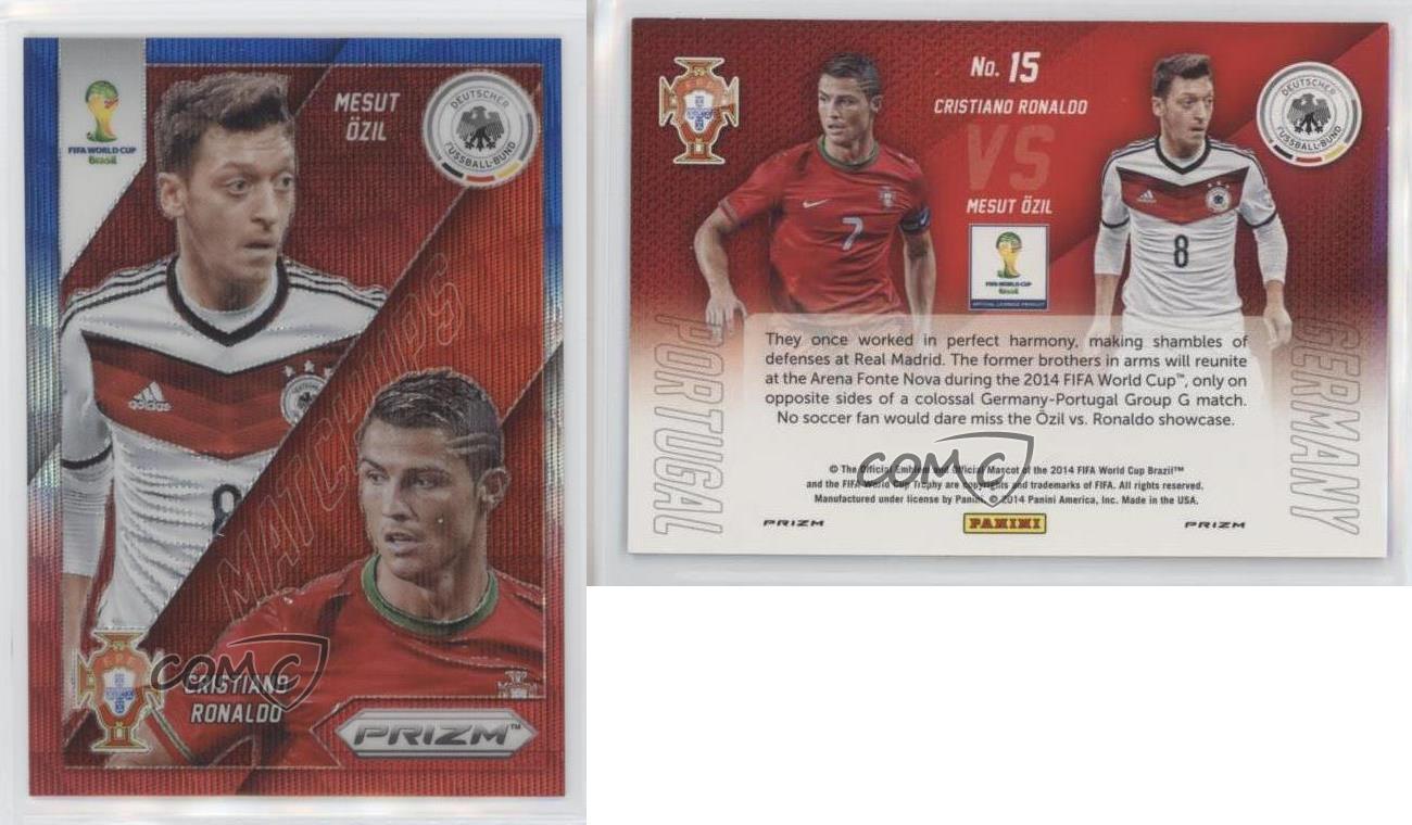 CRISTIANO RONALDO & OZIL 2014 PRIZM WORLD CUP MATCHUPS