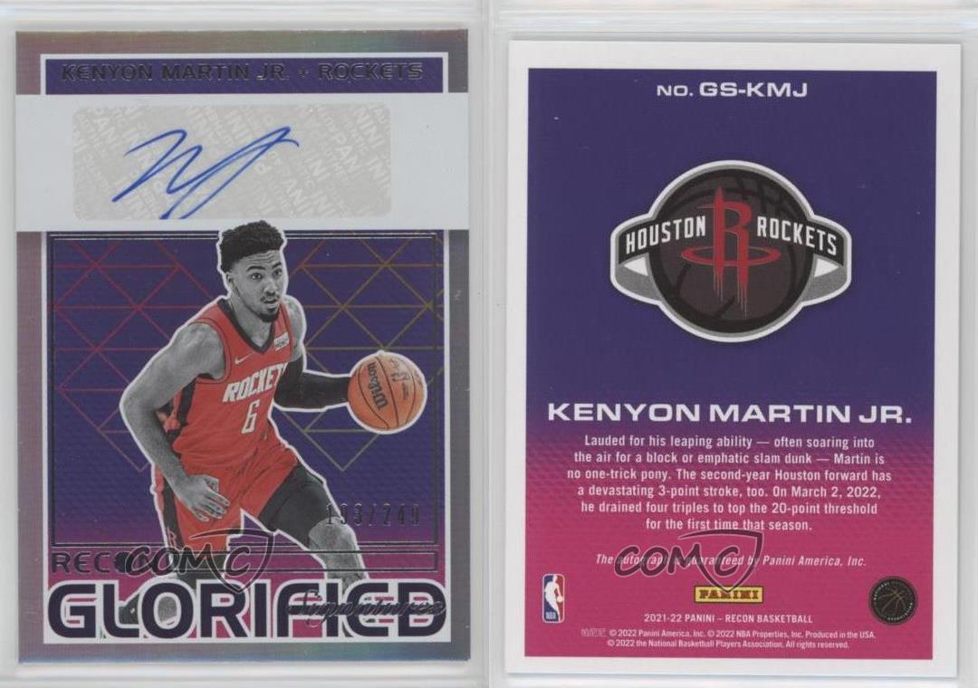 Kenyon Martin Jr. (GS-KMJ) - 2021-22 Panini Recon Basketball Autograph