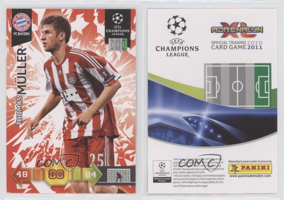 2010-11 Panini Adrenalyn XL UEFA Champions League Thomas Muller