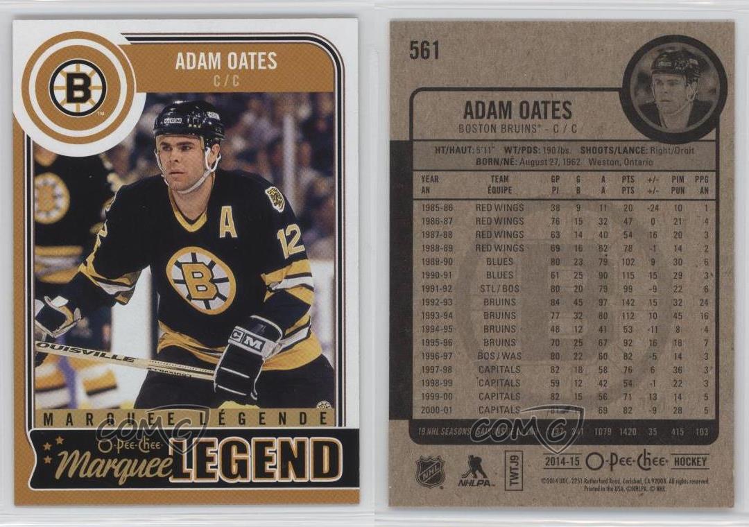 有关以下物品的详细资料: 2014-15 o-pee-chee #561 adam oates