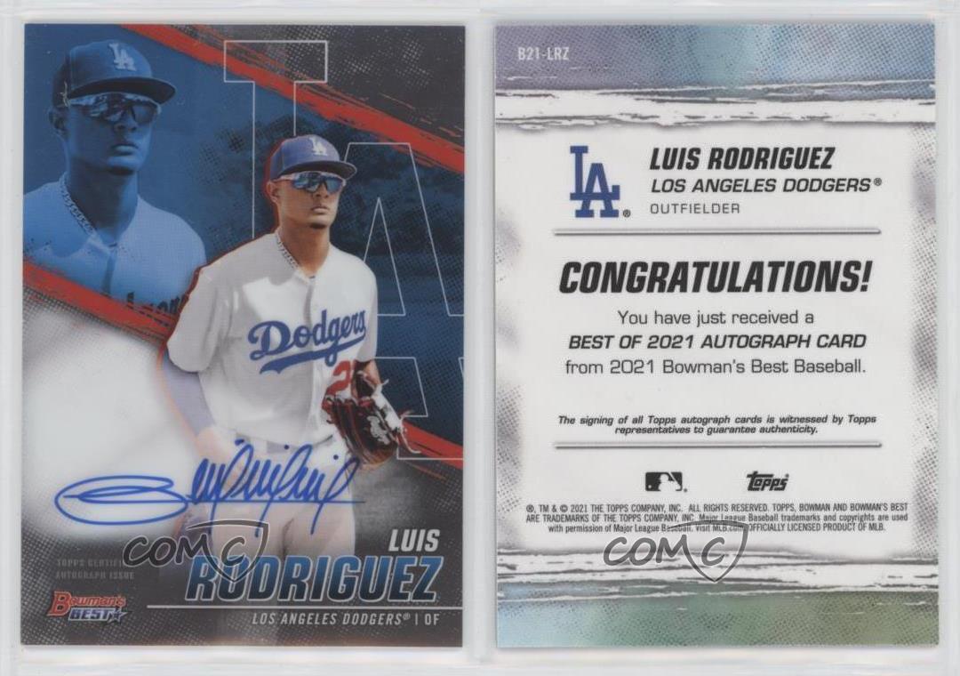 2021 Bowman's Best Best of 2021 Auto Luis Rodriguez #B21-LRZ Auto