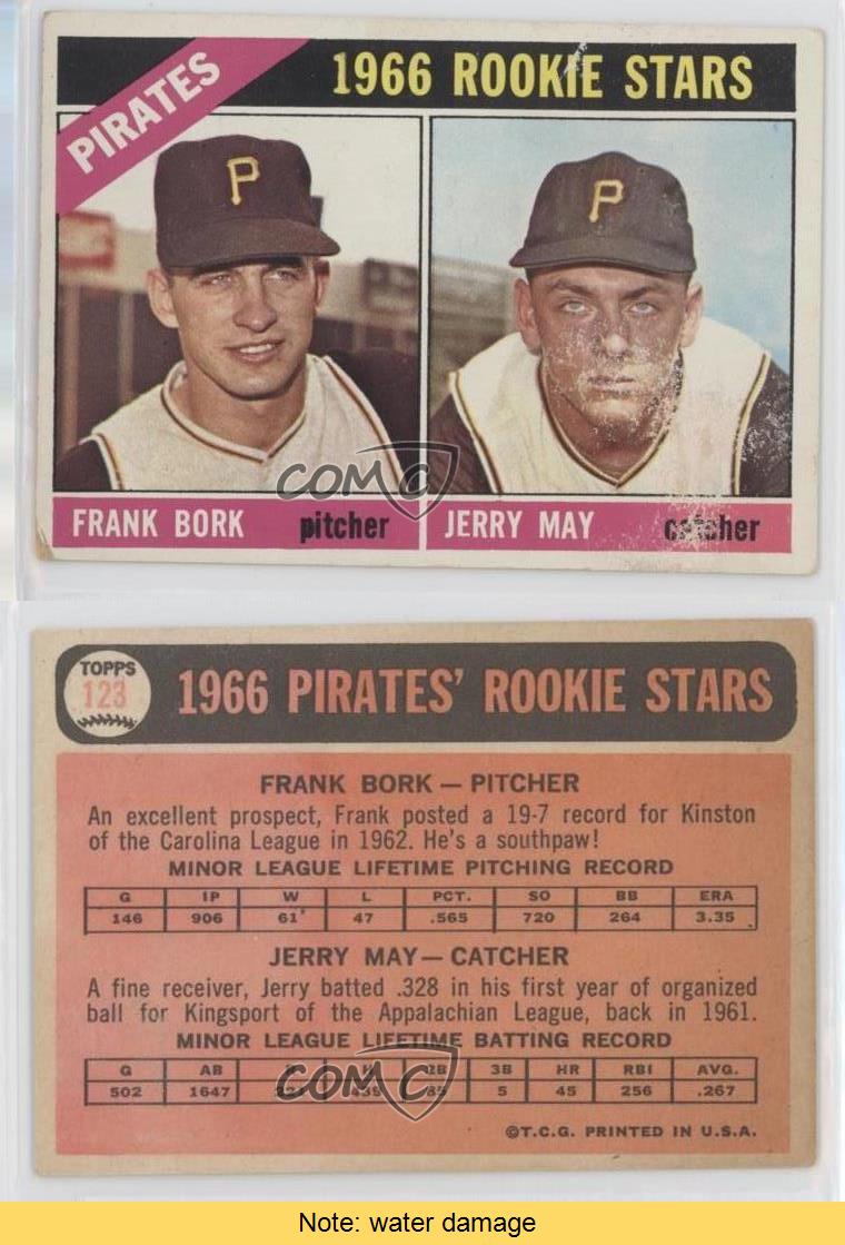 1966 Topps 1966 Rookie Stars Frank Bork Jerry remise May #123