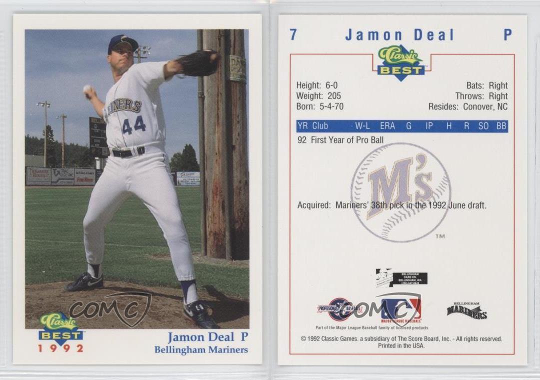 1992 Classic Best Bellingham Mariners Jamon Deal #7 | eBay