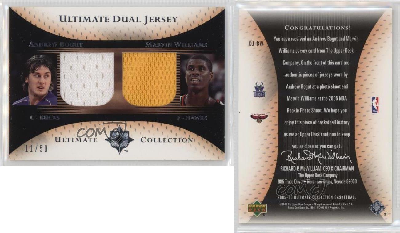 2005 Ultimate Collection Dual Jersey /50 Andrew Bogut Marvin