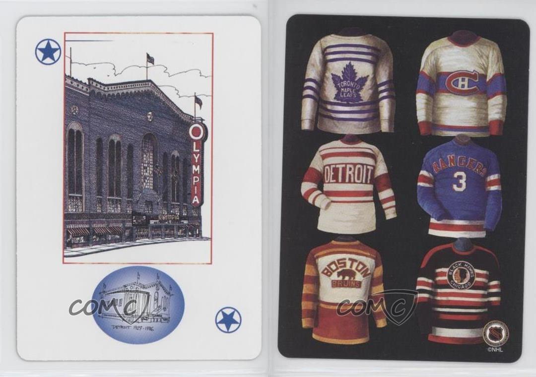 1999 International Playing Cards NHL Heritage Collection Original Six  Jerseys Playing Cards - [Base] #JH - Detroit Falcons 1930-1931 [EX to NM]