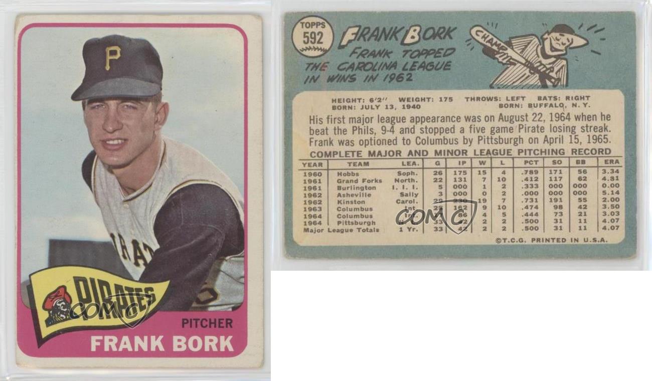 1965 Topps High # Frank Bork #592 2024 Rookie RC