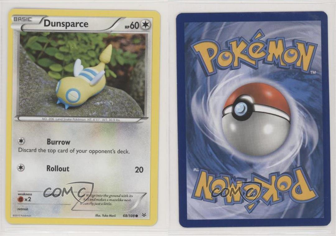 Roaring Skies Set Dunsparce 68//108 2015 Common Pokemon Card