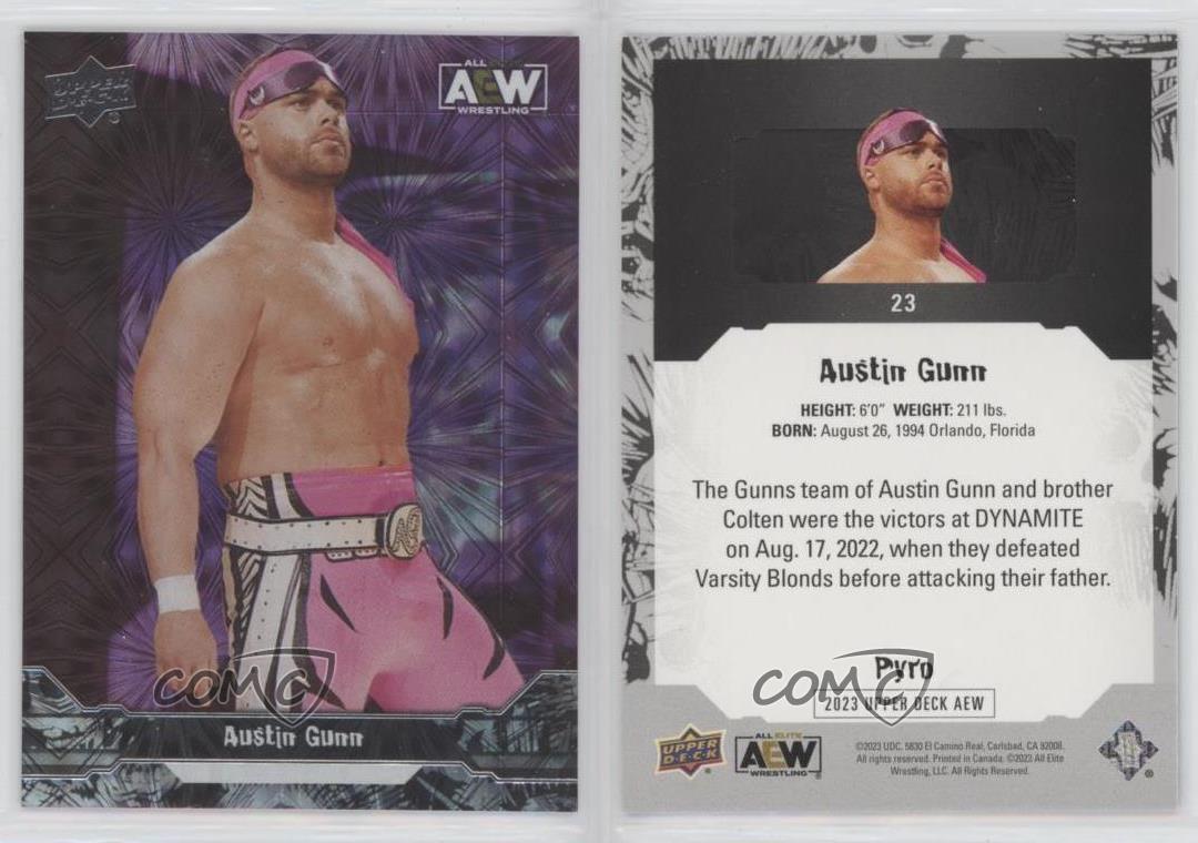 2023 Upper Deck AEW All Elite Wrestling Austin Gunn #23