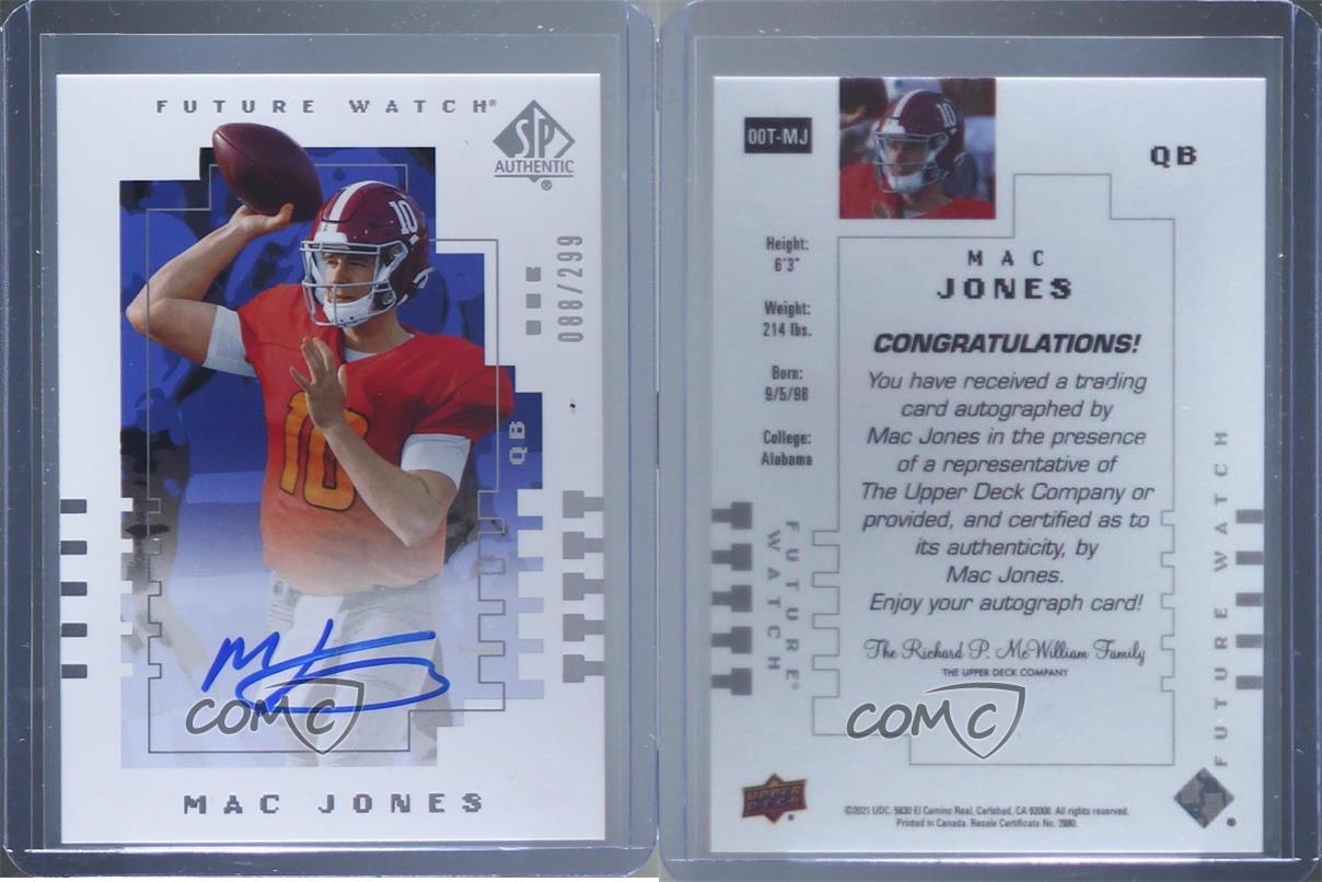 直書RCオート】Goodwin Champions/サインMac Jones! | top-chassis