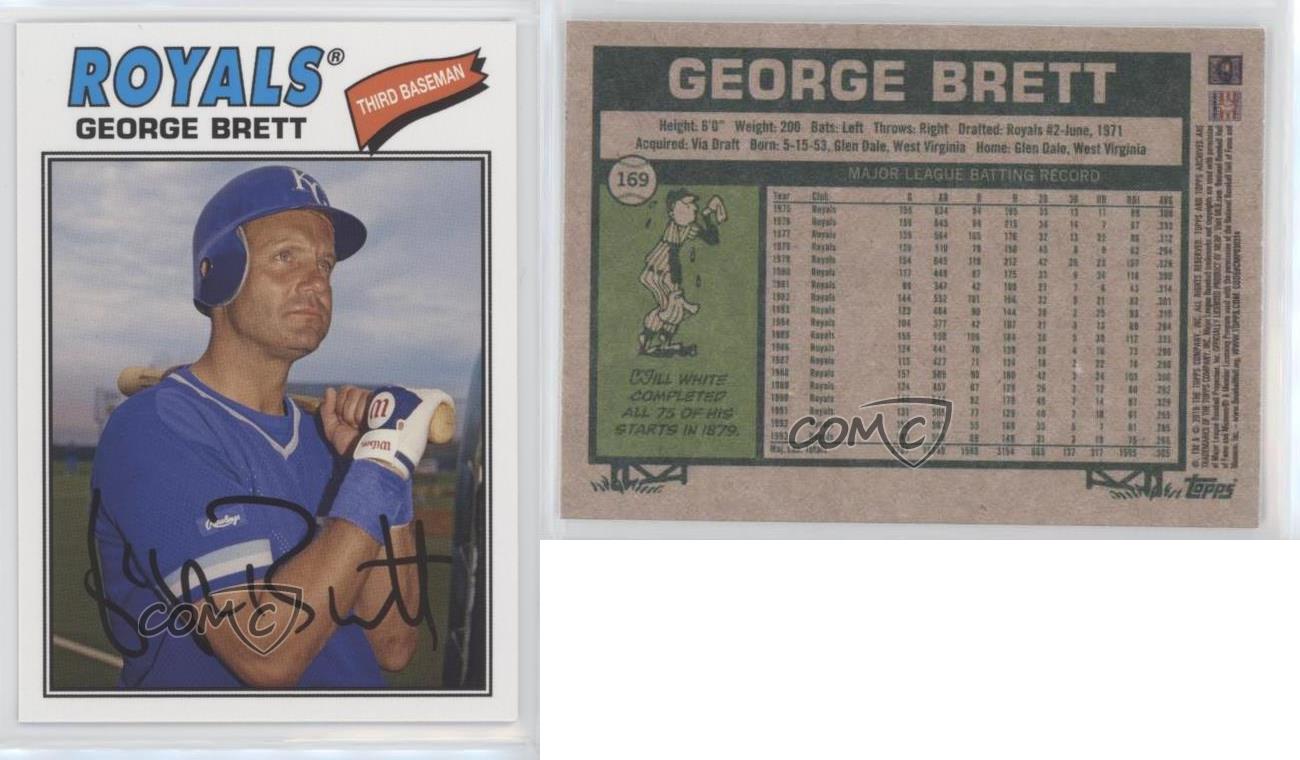 George Brett 2018 Topps Archives #169 Kansas City Royals Baseball Card